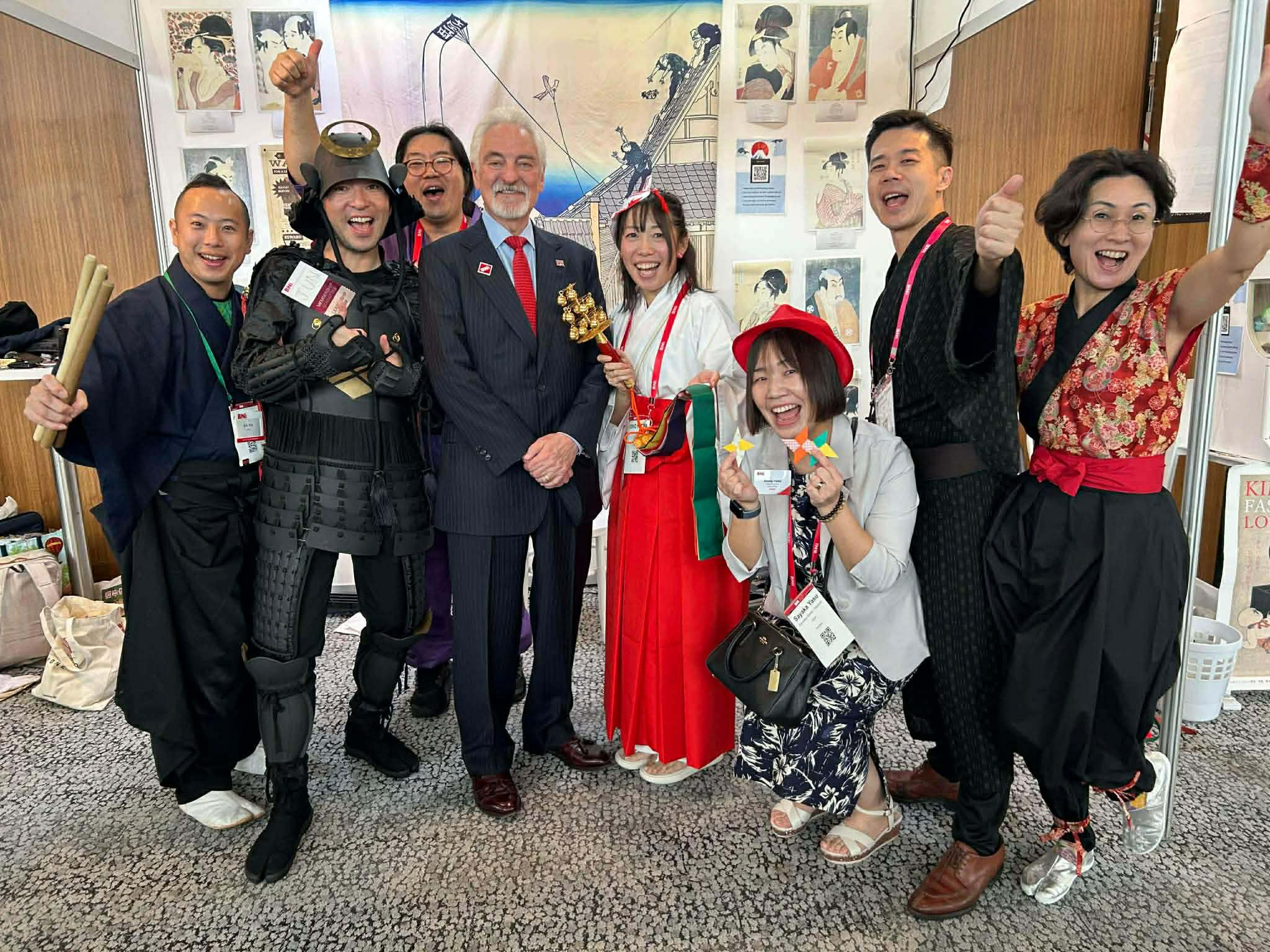 Taste of Japanブースチーム with Dr. Ivan Misner